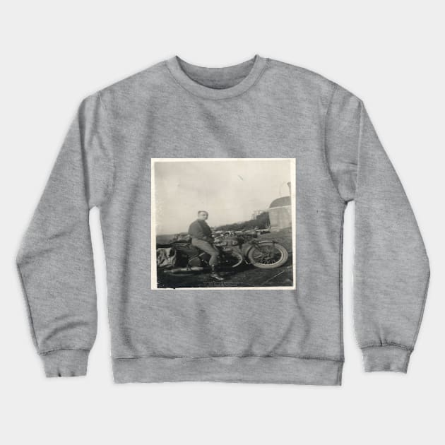 Henry Fussell dispatch rider North Africa 1942 Crewneck Sweatshirt by Fussell Films